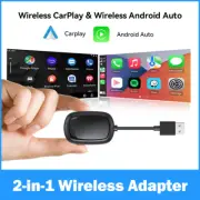 2-in-1 Wireless CarPlay & Android Auto Adapter for Audi, Mercedes, Mazda & More