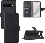 Compatible with Google Pixel 7 5G Flip Wallet Cover,Compatible with Google Pixel 7 5G Kickstand Magnetic Closure Black