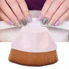 Nail Dust Cleaner Ultra Soft Nail Art Dust Powder Remover Brush Iron Shape