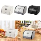 Bread Box Kitchen Counter Bread Bin with Roll Lid for Entrance Home Bakery