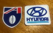 Carlton Football Club 1995 premiership HYUNDAI & AFL patches jumper sponsor