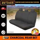 REAR CANVAS Seat Covers For Mitsubishi Triton ML MN GLX VR GLX-R GL-R 7/06-14 CH