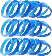 JUMPLAWN 24Pcs Silicone Wristbands Unisex Stretch Bracelets for Parties Durable and Lightweight Wrist Charms Straps