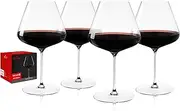 [Spiegelau] Definition Burgundy Glass, European Made Long Stem Red Wine Glasses for Wedding, Anniversary, Birthday Party, Dinner, Glassware, Home Bar Cart Accessories, 34 oz, Set of 4