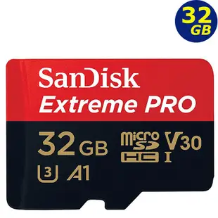 SanDisk 32GB 32G microSD Extreme Pro 100MB microSDHC 4K 記憶卡