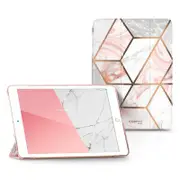 For Ipad 10.2 (2021/2020/2019) Cosmo Lite Slim Trifold Stand Smart Clear Hard Back Protective Case with Auto Wake
