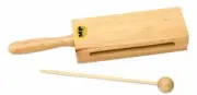 10 x MANO PERCUSSION - Rectangular Tone Block 4" Handle, Beater Included