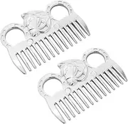 2Pcs Metal Horse Comb Tidy Horse Manes & Tails Grooming Brush Horse Cleaning Brush for Horse Grooming Care