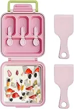 Ice Molds for Popsicles, 2 in 1 Reusable Ice Cream Maker, Easy-Release Dessert Making Tool, Space-Saving Yogurt Rolls Tray Kitchen Gadget for Homemade Desserts Kids' Snacks