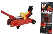 AA095 Low Profile Hydraulic Trolley Service/Floor Jack, 2 Ton (4000 Red 2 ton