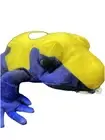 Wild Republic Yellow Dyeing Poison Dart Frog Plush Stuffed Animal NWT Gift Toy
