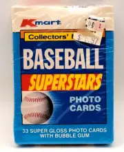 1990 Topps Kmart Baseball Superstars 33 Card Complete Set Factory Sealed New