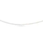 Sterling Silver Simulated Pearls 45cm Chain