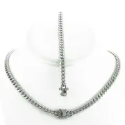 6mm Miami Cuban Link Bracelet & Chain Set ANTI-TARNISH Solid Stainless Steel