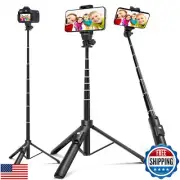BZE 62 inches Extendable Selfie Stick Tripod with Wireless Remote and Phone H