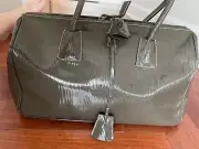Prada Patent Leather Boston Bag / BN0476 Handbag (New w Minor Flaw - See info)