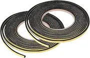 uxcell Sealing Foam Tape 5mm Wide 3mm Thick 4m/13ft Long, Self Adhesive Weather Strip for Window Door Insulation, Pack of 2