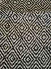 NEW Natural Jute Braided Table Runner 13"x 58" Black Khaki Woven Farmhouse