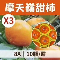 在飛比找台灣好農優惠-摩天嶺甜柿8A(10顆/層x3)