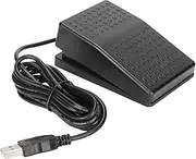 USB Foot Pedal, USB Foot Switch Video PC Game Hands no Costs Footswitch, One Key Control Program Computer Keyboard for Transcription, Push to Talk, Zoom, Streaming, Gaming