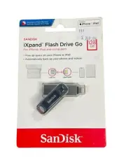 SanDisk iXpand Flash Drive Go, 128 GB, Silver, SDIX60N-128G-GN6NE
