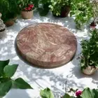 Rose Quartz Corner Side Table, Console End Table, Indoor Table Decor