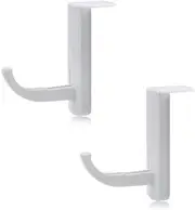 Weforu 2 Pack Headphone Desk Stand,Headphone Holder Hook Hanger for Headphone Earphone (White)