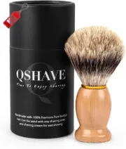 100% Best Original Pure Badger Hair Shaving Brush Handmade. Real Wood Base. Perf