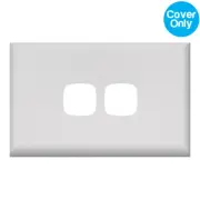 HPM Excel 2 Gang Light Switch White Cover | XL770/2PLWE