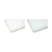 2 Pack Flannelette Cotton Fitted Cot Sheets - Safari and Wave Stripe