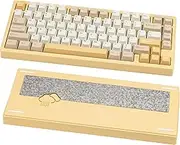 KEEBMONKEY WOBKEY Rainy 75 Aluminum HMX/JWK Switches Mechanical Keyboard with Superior Acoustics, Wired, BT, 2.4G Wireless Connectivity (Pro - Yellow)
