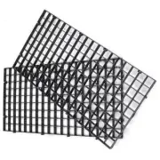 Modular Black Egg Crate For Aquariums (ONE PIECE, 6" x 12" Rectangle) - Generic