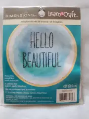 Dimensions Learn a Craft "Hello Beautiful" Embroidery Kit with 4" Hoop