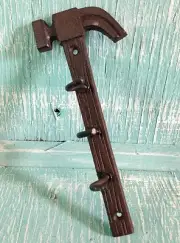 Hammer Hook Cast Iron Wall Mount Rustic New Old Fashioned Vintage Style