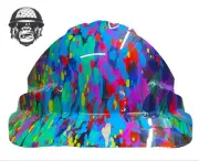 Custom Hydrographic Safety Hard Hat Mining Industrial PAINT CAP