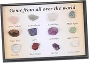 1Set Natural Stone Specimen for Student Study Exquisite Agate Crystals for DIY Jewelry Teaching Tools and Decorative Ornaments Beautiful and