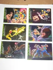 1994 FLEER ULTRA X-MEN GREATEST BATTLES 6 CARD INSERT SET MARVEL WOLVERINE