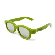 2 x Passive 3D Green Kids Childrens Glasses for Passive TVs Cinema Projectors