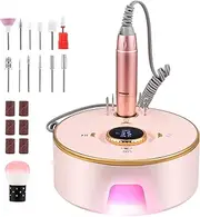 Electric Nail Cutter for Gel Nails, 13 in 1 Cutter for Gel Nails with LED Display, 35000 rpm, 4000 mAh, Rechargeable, Nail Drill Machine, Professional Manicure Pedicure Set