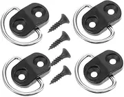 Mobestech 2 Sets Tie Down Anchor Hooks for Car Trunk Durable Cargo Hooks for Secure Storage Easy Installation Without Tools for Trucks and Trailers for Travel and Daily Use