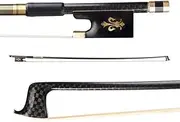 4/4 Violin Fiddle Bow Carbon Round Stick Ebony Frog Horsetail H Well d