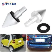 2pcs Silver Rear Bumper Protector Spike Guard Protector for Smart Fortwo 07-15 (for: Smart)