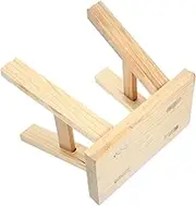 Hohopeti Entry Wooden Stool for Shoe Changing Stable Low Footstool for Home Use for Toilet Training and Bathroom Vanity Craftsmanship for Sitting and Step