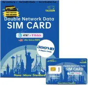 Prepaid 4G LTE Cellular SIM Card Support AT&T, T-Mobile Network - USA Data Only