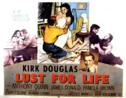 Lust For Life Lobby Card Kirk Douglas Pamela Brown 1956 Old Movie Photo 1