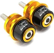WYJDZSW Motorcycle Accessories CNC 8MM Swingarm Spools Stand Screws Compatible with Suzuki GSXS750 GSXS1000 F-ABS GSXS 750 1000 (Color : 1 Pair Gold, Size : As Shown)