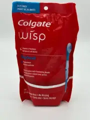 Colgate Max Fresh Wisp Disposable Mini Toothbrush - Peppermint, 24 Count USA