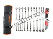 VCT 48PC Ratcheting Wrench Set Ball End Hex Key SAE & Metric Gear With Pouch