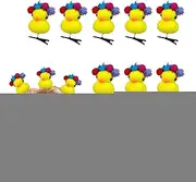 [Generic] Duck Hair Clips,Plush Hair Clips Duck Hair Pins | Yellow Duckling Hair Clip, Cartoon Hair Accessories for Children Kids