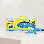 【KITPAS】日本製環保無毒浴室可水洗蠟筆10色(水洗蠟筆、浴室蠟筆、兒童蠟筆)